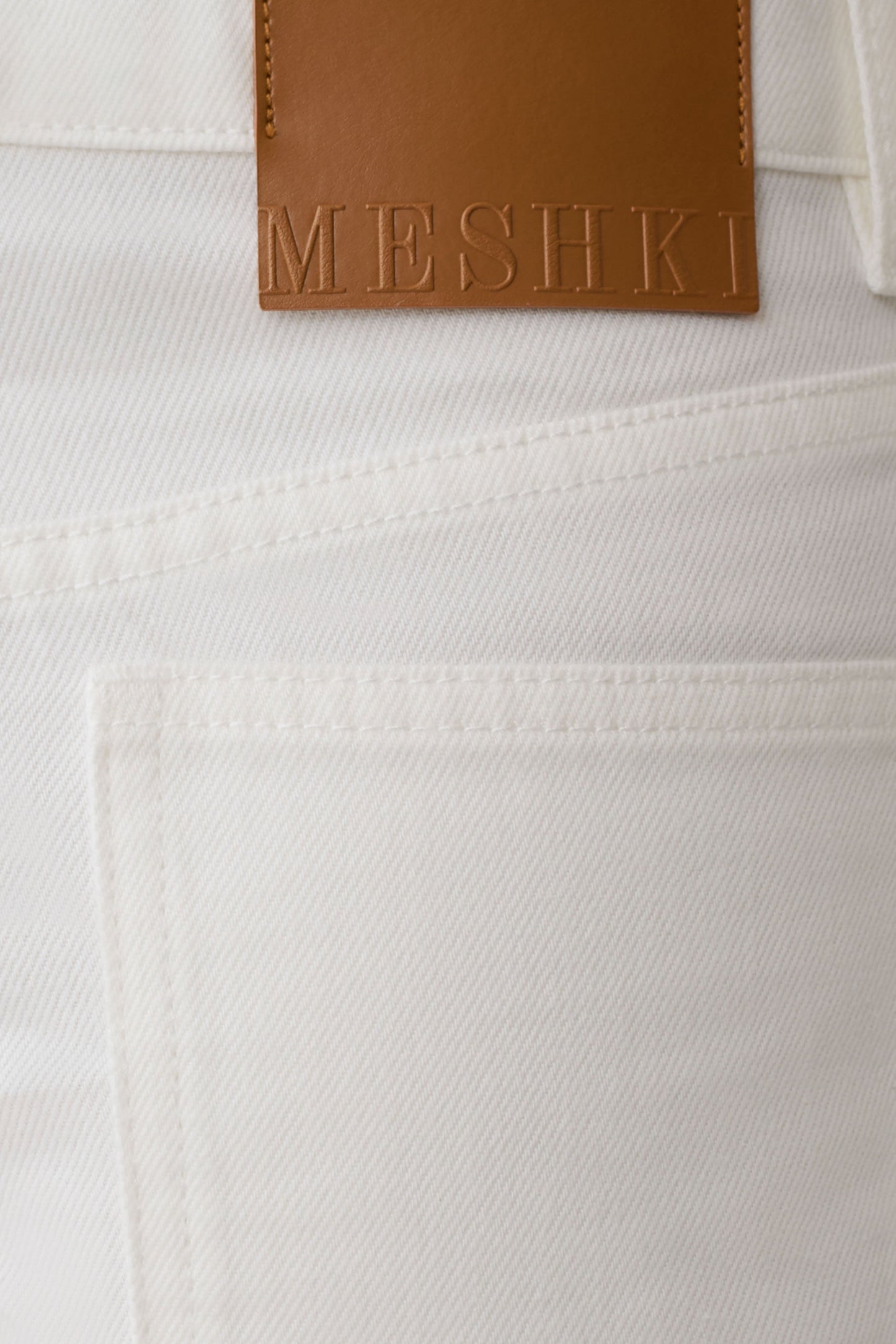 Shorts de Denim Dobladillo Enrollado Krissy - Blanco
