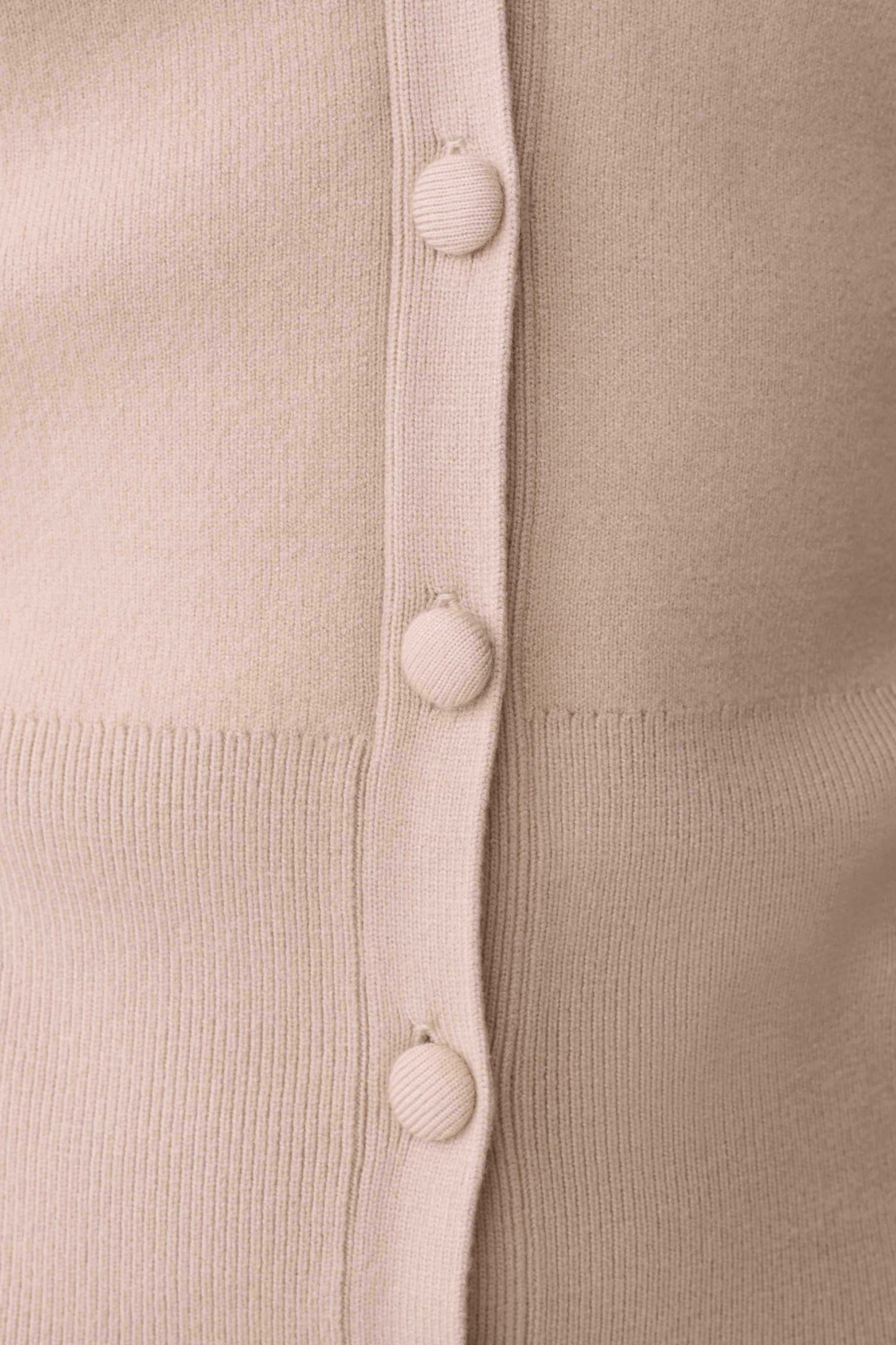 Cardigan de Punto Manga Blouson Blaine - Avena Moteada