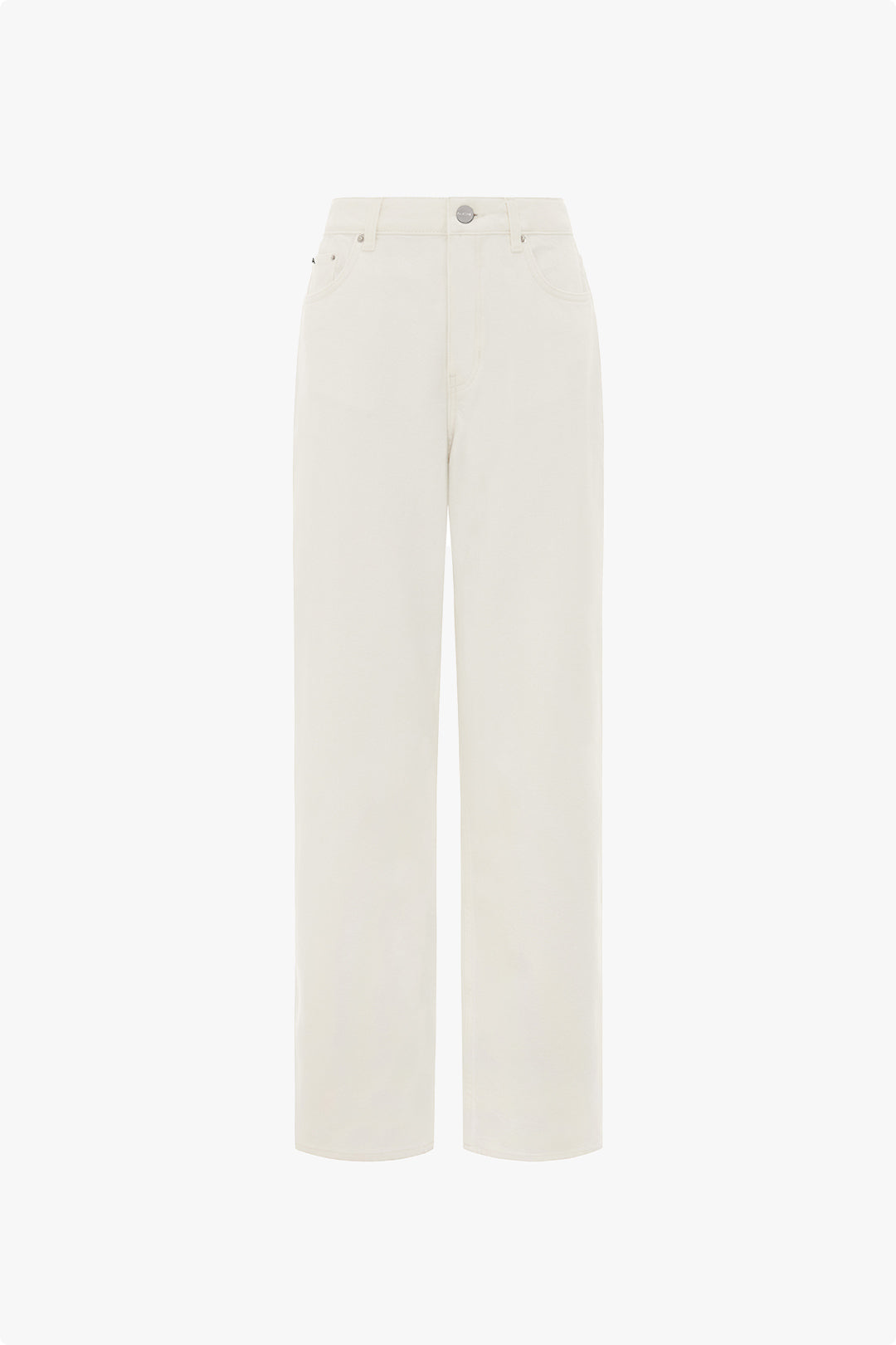 Jeans de Pierna Recta de Tiro Alto