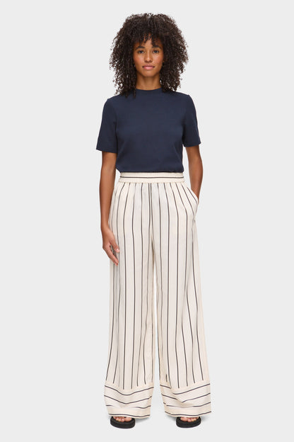 Pantalón de Pierna Ancha con Rayas Eliora