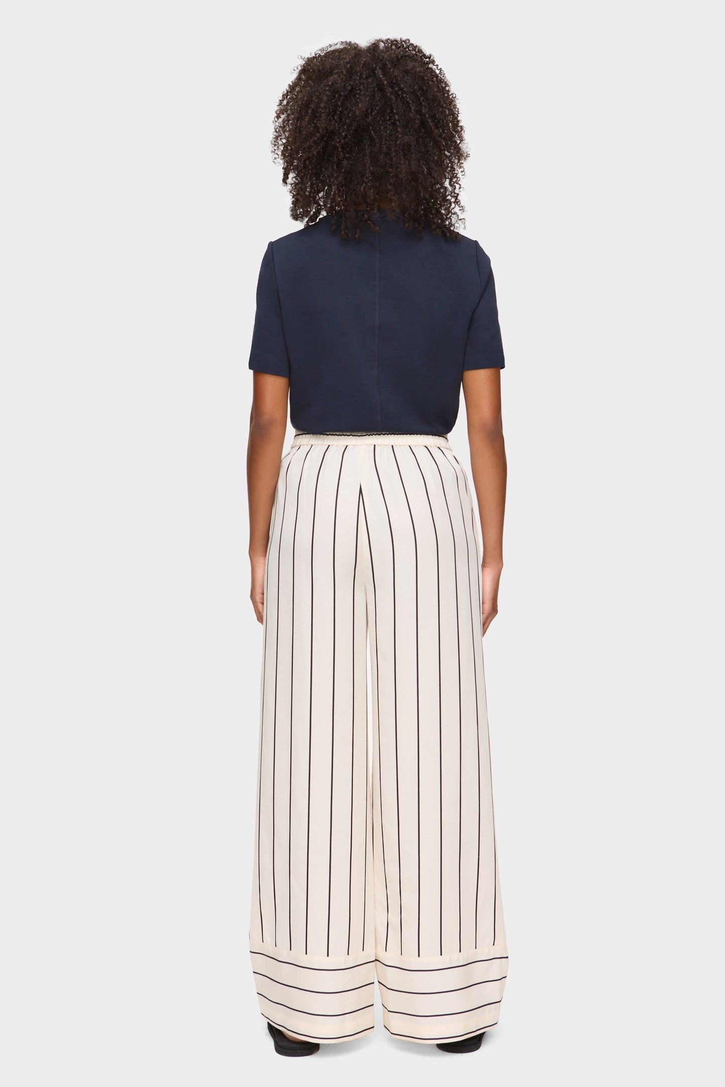 Pantalón de Pierna Ancha con Rayas Eliora