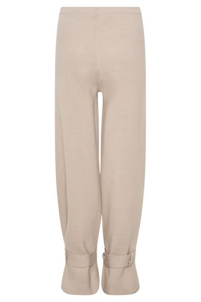 Pantalón de Punto Ancho con Puño Blaine - Avena Moteada