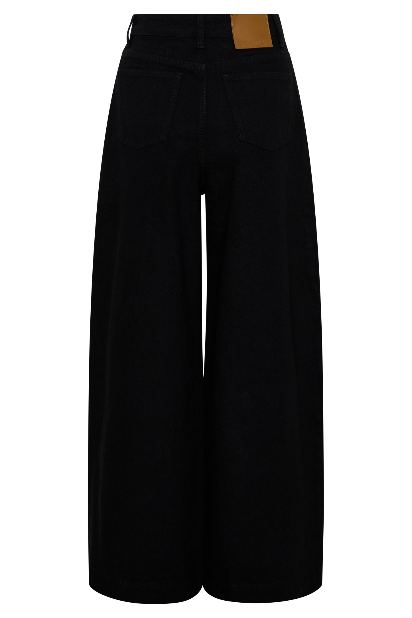 Jean Oversized con Pliegue Frontal Bobby - Negro