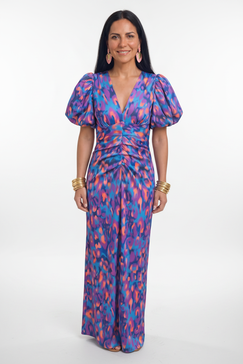 Tora™ - Vestido con mangas plisadas