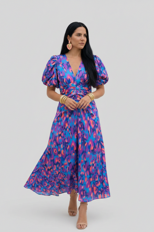 Tora™ - Vestido con mangas plisadas